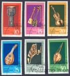 1971 ГДР Серия марок (Искусство, музыка, инструменты) Гашеные №1708-1713