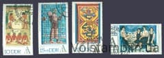 1972 ГДР Серия марок (Живопись, музей) Гашеные №1785-1788