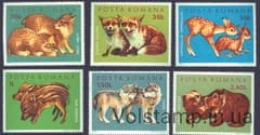 1972 Румыния Серия марок (Млекопитающие) MNH №3005-3010