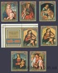 1973 Burundi series of stamps + coupon (painting, rafel) Used №1011-1016