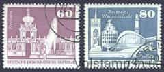 1974 GDR series of stamps (construction in the GDR) Used №1919-1920