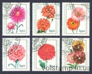 1975 GDR series of stamps (flower breeding) Used №2070-2075