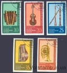 1977 ГДР Серия марок (Искусство, музыка, инструменты) Гашеные №2224-2228