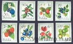 1977 Польша Серия марок (Лесные фрукты) Гашеные №2487-2494