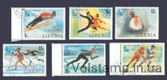 1980 Ліберія Серія марок (Зимові Олімпійські ігри, Лейк-Плесіді) Гашені №1168-1173