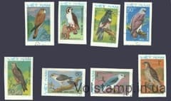 1982 В'єтнам Серія марок без перфорації (Птахи) Гашені №1232-1239