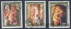 1984 Конго (Браззавиль) Серия марок (Живопись, Боттичелли) Гашеные №936-938