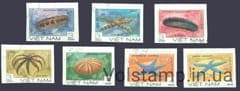 1985 Vietnam series of stamps without perforation (microbes) Used №1593-1599