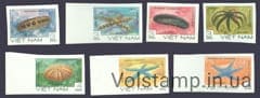 1985 Вьетнам серия марок без перфорации (микробы) MNH №1593-1599B