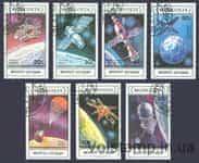 1988 Монголия Серия марок (Космический корабль и спутник) Гашеные №1974-1980