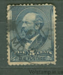1882 США марка (Особистість, Джеймс А. Гарфілд, президент) Гашена №51