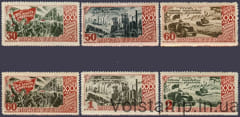 1947 серия марок 30-летие Октябрьской революции - MNH №1095-1100