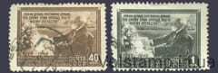 1949 серия марок 100 лет со дня рождения физиолога И. П. Павлова (1849-1936) - Гашеные №1343-1344