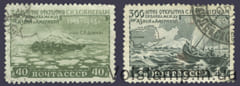 1949 серия марок 300-летие открытия С. И. Дежневым пролива между Азией и Северной Америкой - Гашеные №1276-1277