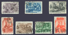 1949 серия марок Международный женский день 8 марта - Гашеные №1278-1284
