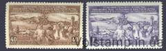 1949 серия марок Трехлетний план развития общественного животноводства - MNH №1362-1363
