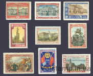 1954 серия марок 300-летие Воссоединения Украины с Россией - MNH №1669-1677