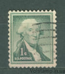 1954 США марка (Личность, Джордж Вашингтон, президент) Гашеная №651
