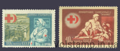 1956 серия марок Союз обществ Красного Креста и Красного Полумесяца СССР - MNH №1800-1801