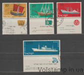 1958 Ізраїль серія марок (Кораблі) Гашеные №160-163