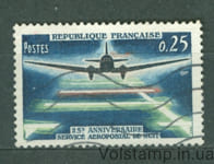 1959 Франция марка (Самолет, Авиация) Гашеная №1240