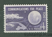 1960 США марка (Космос, связь во имя мира – спутник Эхо-1 в космосе) MNH №803