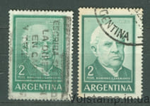 1962-64 Аргентина марки (Личность, писатель, Доминго Фаустирно Сармьенто) Гашеные №766 тип 1 и 2