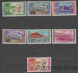 1964 Umm Al Qiwain stamp series (Architecture, Tokyo, stadiums) MNH 1 stamp with trace on adhesive №19-25A