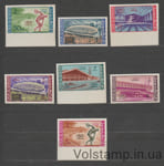 1964 Умм Аль Кивайн серия марок без перфорации (Архитектура, Токио, стадионы) MNH №19-25B