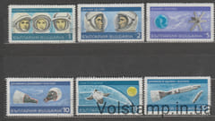 1967 Болгария серия марок (Космос, Исследование и использование космического пространства) Гашеные №1758-1763