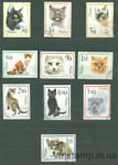1968 Польща серія марок (Коти) Гашені №1475-1484