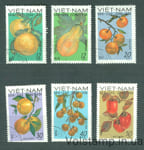 1969 Vietnam stamp series (Flora, fruit) Used №588-593