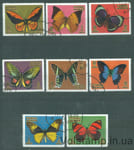 1971 Аджман серія марок (Фауна, комахи, метелики) Гашені №747-757
