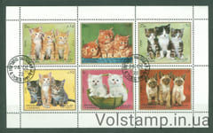 1972 Шарджа малый лист (Фауна, кошки) Гашеный №1386-1397