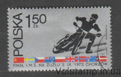 1973 Польша марка (Транспорт, мотоцикл) Гашеный №2273