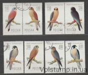 1974 Польша серия марок (Фауна, птицы, сокол) Гашеные №2354-2361