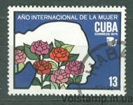 1975 Куба марка (Флора, цветы, международный год женщин) Гашеная №2029