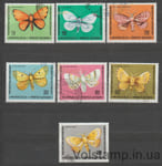 1977 Монголия серия марок (Фауна, насекомые, бабочки) Гашеные №1099-1105