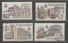 1978 Чехословакия серия марок (Выставка марок ПРАГА 1978 (IX), мосты) Гашеные №2458-2461