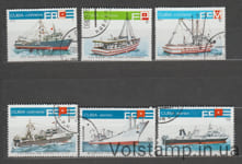 1978 Куба серія марок (Транспорт, кораблі) Гашеные №2330-2335