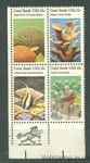 1980 США квартбок (Фауна, рыбы, коралы) MNH №1434-1437