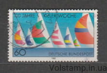 1982 Германия (ФРГ) марка (Транспорт, корабли, парусники) Гашеная №1132