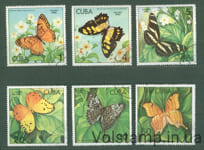 1982 Куба серія марок (Метелики) Гашені №2627-2632