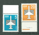 1983 ГДР серия марок (Самолеты, авиация) MNH №2831-2832