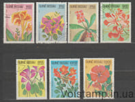 1983 Гвинея серия марок (Флора, цветы) Гашеные №724-730