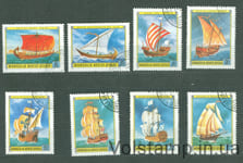1983 Mongolia stamp series (Ships) Used №1389-1396