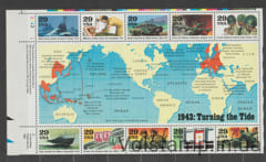 1993 США блок (Вторая мировая война: Сувенирный лист 1943 г) MNH №БЛ32