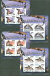 2011 Бурунди малые листы без перфорации делюкс (Фауна, летучие мыши) MNH №2050-2053