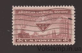 1951 USA Stamp (75th Anniversary of the American Chemical Society) Used №620