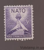 1952 США Марка (3-я годовщина НАТО) Гашеная №627